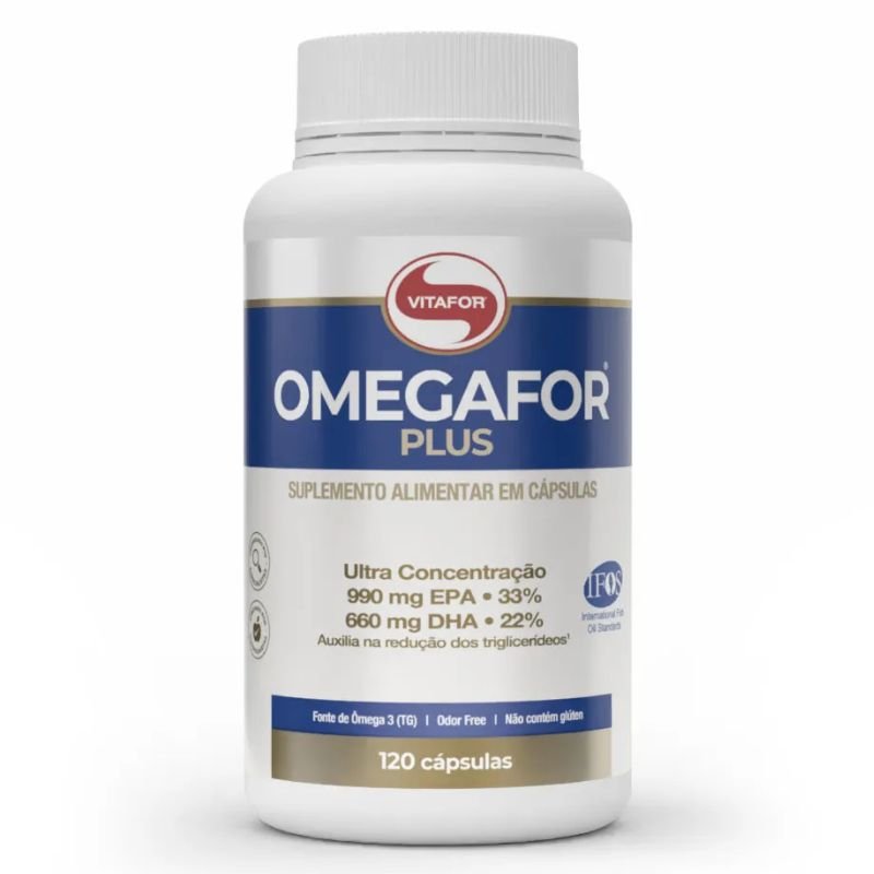 Omegafor Plus Vitafor 33 EPA 22 DHA 1000mg 240 Cápsulas